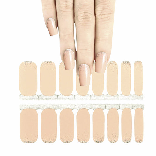 Silver sand | Nail Wraps | Nail Stickers | Nail Strips | Gel Nails | Nail Polish Wraps - Nailfordable
