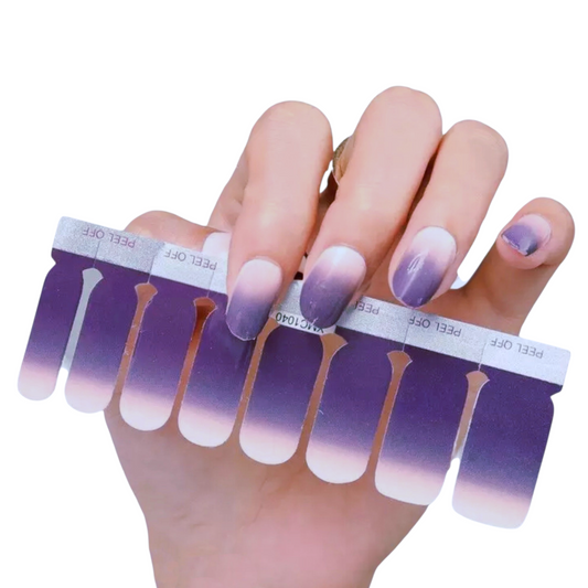 Pink and purple | Nail Wraps | Nail Stickers | Nail Strips | Gel Nails | Nail Polish Wraps - Nailfordable