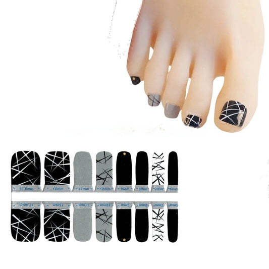 Crossed lines | Nail Wraps | Nail Stickers | Nail Strips | Gel Nails | Nail Polish Wraps - Nailfordable
