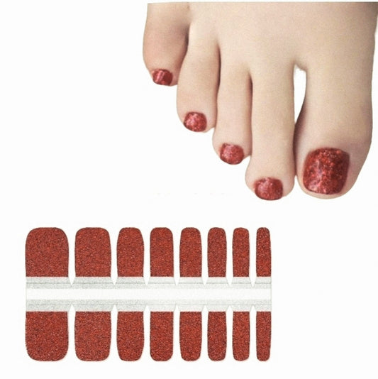 Red Burgundy glitter | Nail Wraps | Nail Stickers | Nail Strips | Gel Nails | Nail Polish Wraps - Nailfordable