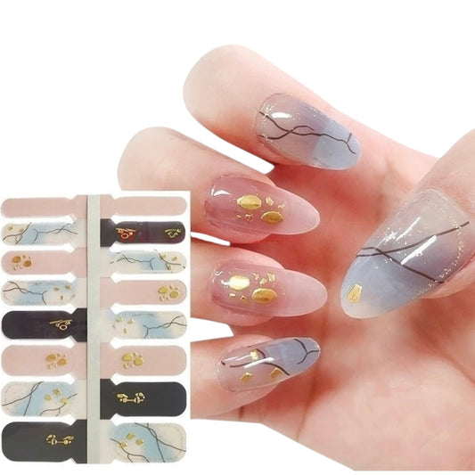 Broken strings Crystal Wraps | Nail Wraps | Nail Stickers | Nail Strips | Gel Nails | Nail Polish Wraps - Nailfordable