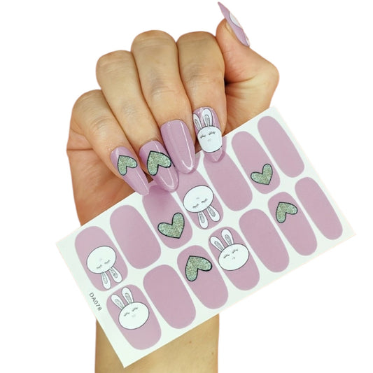 Easter Bunny | Nail Wraps | Nail Stickers | Nail Strips | Gel Nails | Nail Polish Wraps - Nailfordable