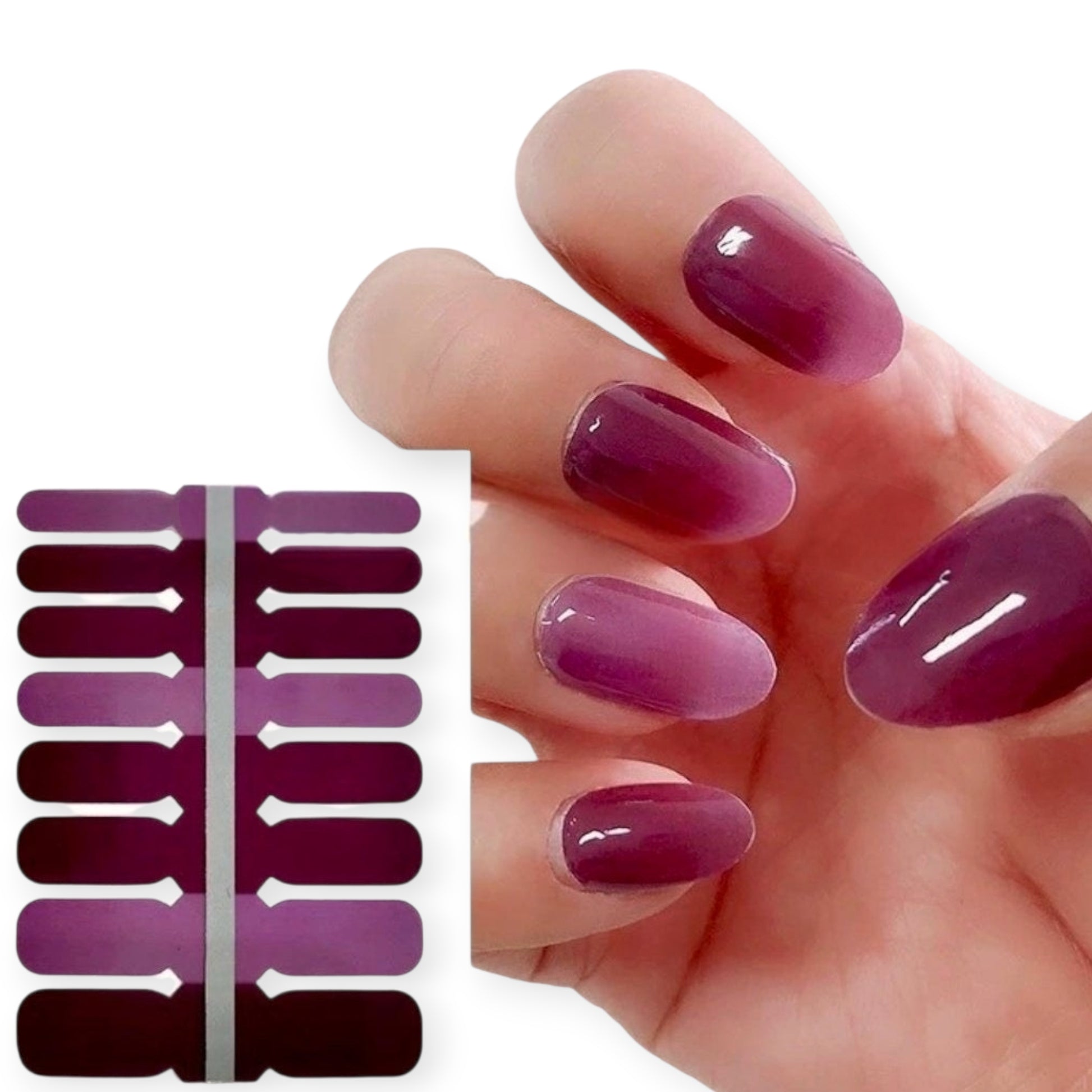 Fading Crystal Wraps | Nail Wraps | Nail Stickers | Nail Strips | Gel Nails | Nail Polish Wraps - Nailfordable