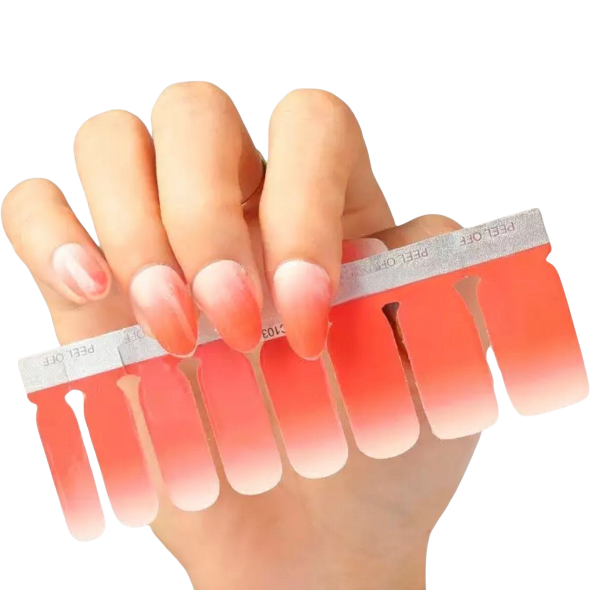 Red and white | Nail Wraps | Nail Stickers | Nail Strips | Gel Nails | Nail Polish Wraps - Nailfordable