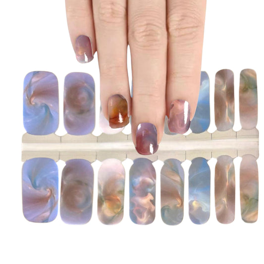 Pearls of the Ocean | Nail Wraps | Nail Stickers | Nail Strips | Gel Nails | Nail Polish Wraps - Nailfordable
