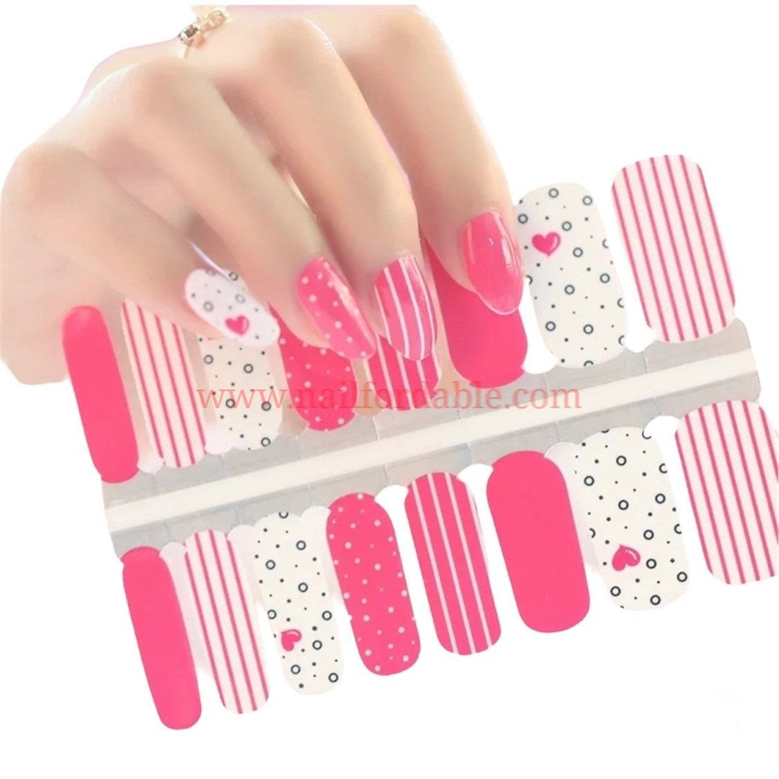 Love time Nail Wraps | Semi Cured Gel Wraps | Gel Nail Wraps |Nail Polish | Nail Stickers