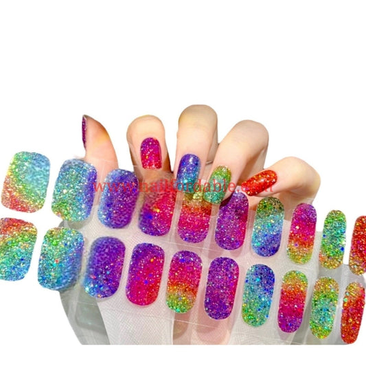 Shadow Colors - Cured Gel Wraps Air Dry/Non UV Nail Wraps | Semi Cured Gel Wraps | Gel Nail Wraps |Nail Polish | Nail Stickers