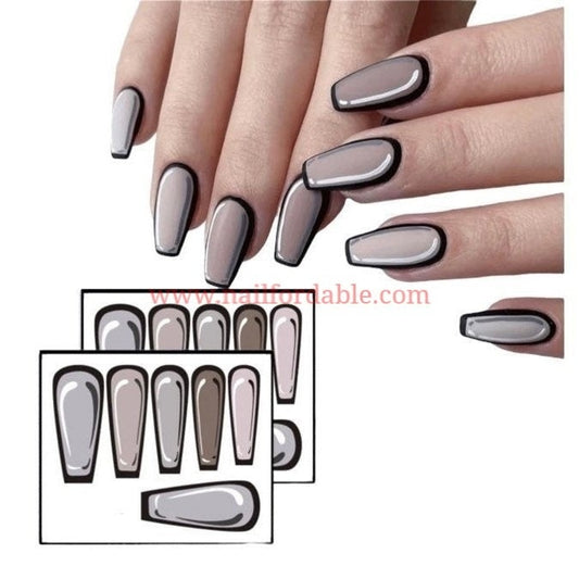 Nude water decal | Nail Wraps | Nail Stickers | Nail Strips | Gel Nails | Nail Polish Wraps - Nailfordable