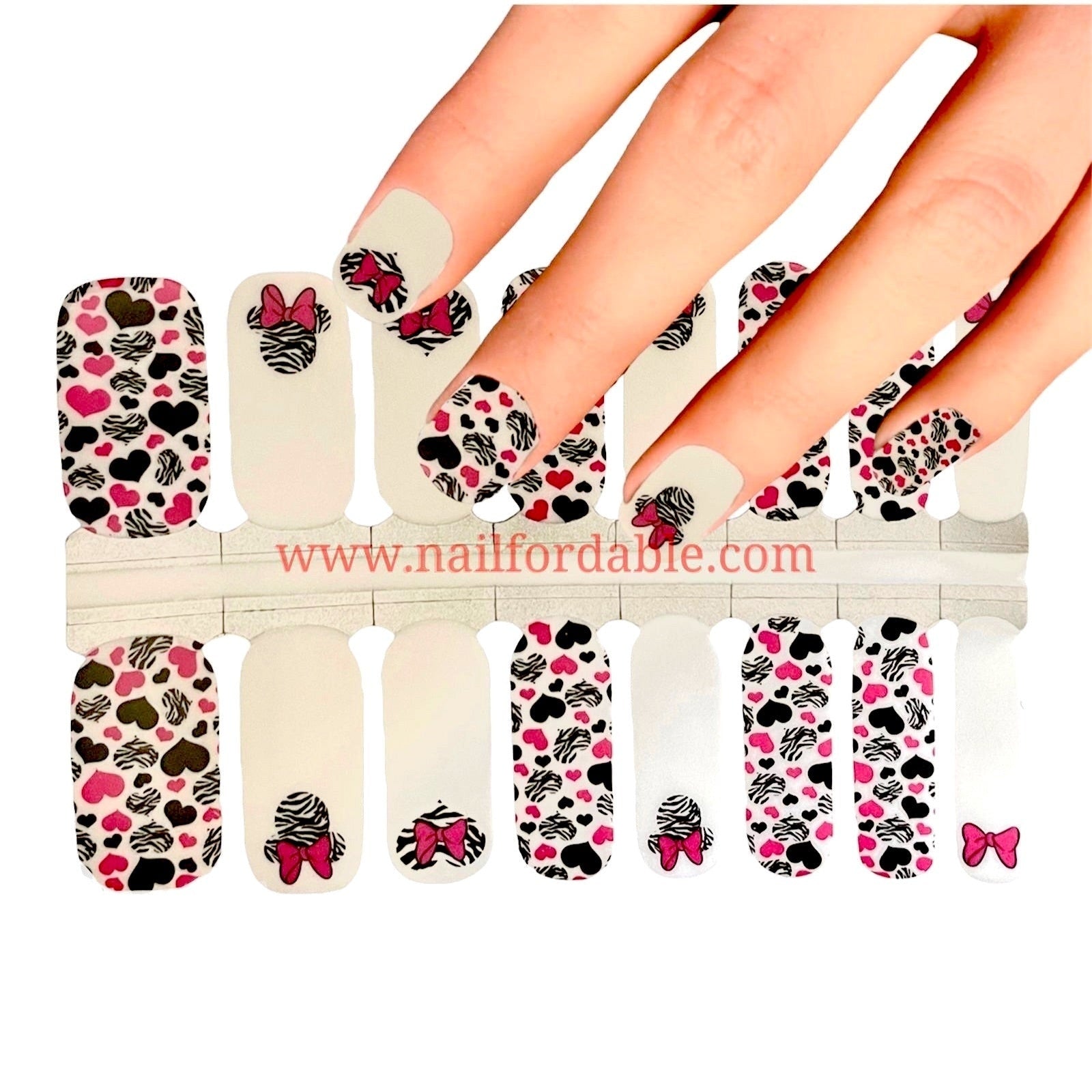 Minnie & Mickey Nail Stickers / Disney Nail Stickers / Nail