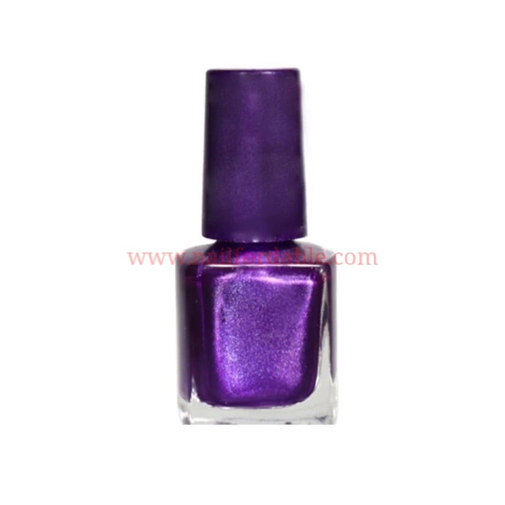 Purple glossy Nail Wraps | Semi Cured Gel Wraps | Gel Nail Wraps |Nail Polish | Nail Stickers