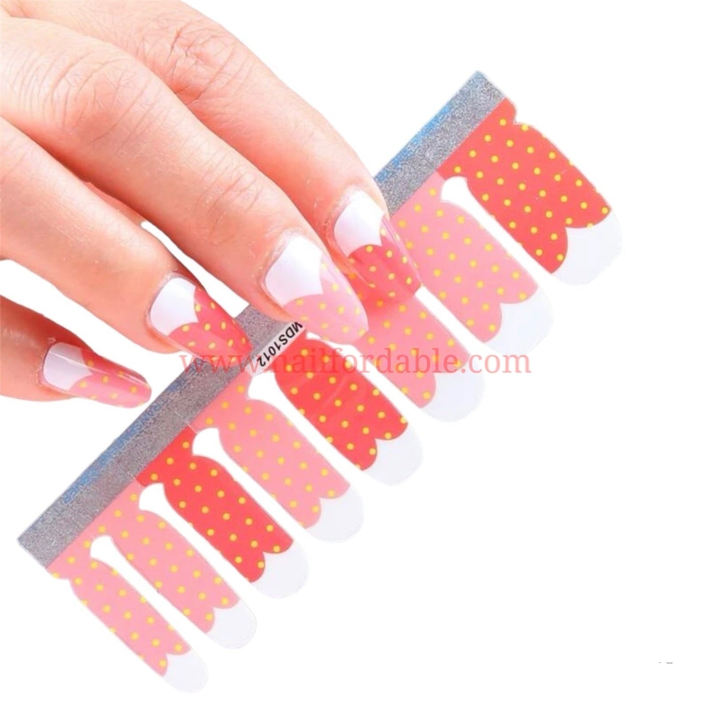 Strawberry like Nail Wraps | Semi Cured Gel Wraps | Gel Nail Wraps |Nail Polish | Nail Stickers