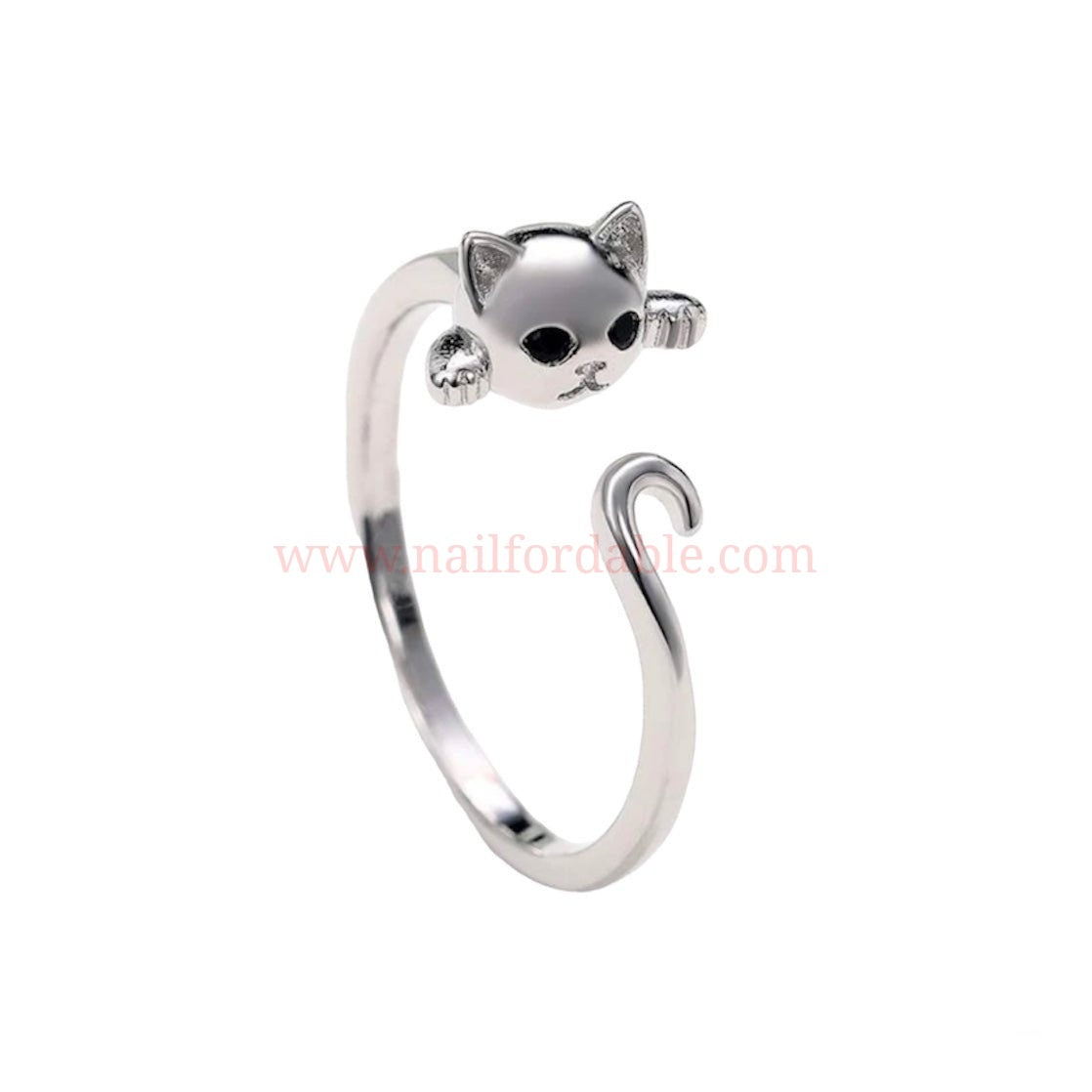 Cutie cat- Adjustable ring Nail Wraps | Semi Cured Gel Wraps | Gel Nail Wraps |Nail Polish | Nail Stickers