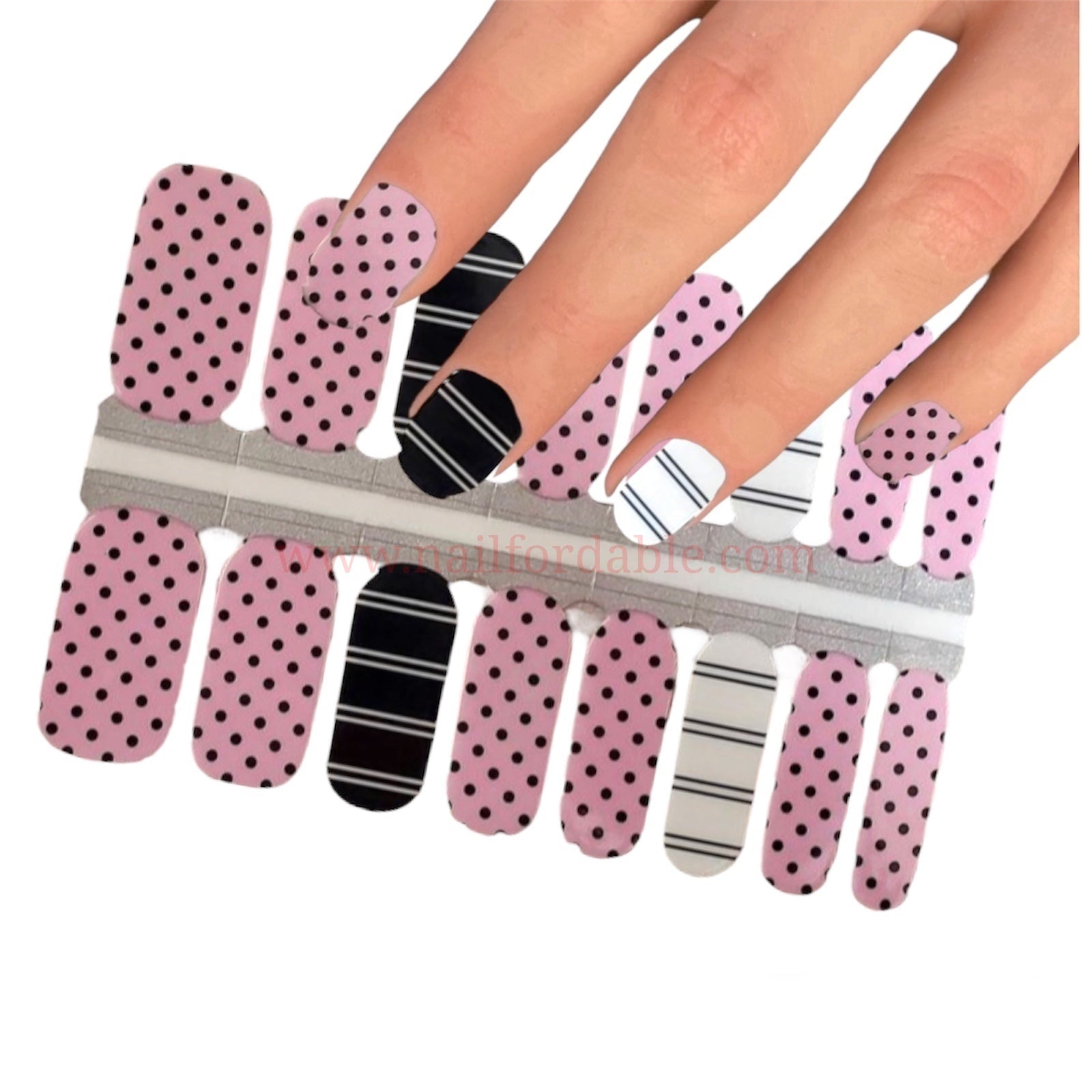 Lines or dots? Nail Wraps | Semi Cured Gel Wraps | Gel Nail Wraps |Nail Polish | Nail Stickers