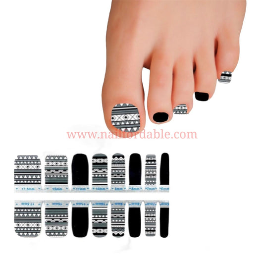 Tribal Aztec Nail Wraps | Semi Cured Gel Wraps | Gel Nail Wraps |Nail Polish | Nail Stickers