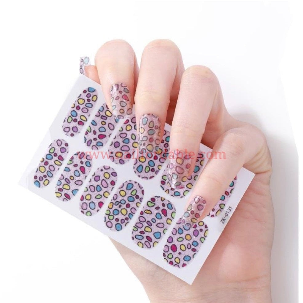 Rocks of colors | Nail Wraps | Nail Stickers | Nail Strips | Gel Nails | Nail Polish Wraps - Nailfordable