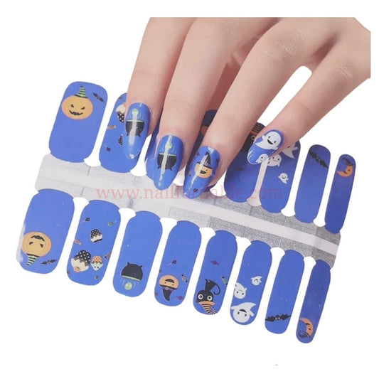 Halloween day Nail Wraps | Semi Cured Gel Wraps | Gel Nail Wraps |Nail Polish | Nail Stickers