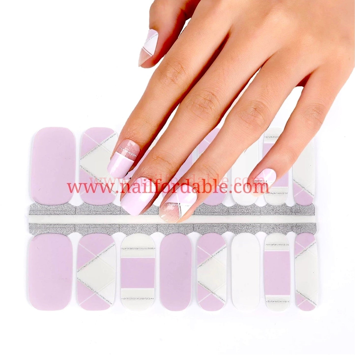 Geometrics and tips Nail Wraps | Semi Cured Gel Wraps | Gel Nail Wraps |Nail Polish | Nail Stickers