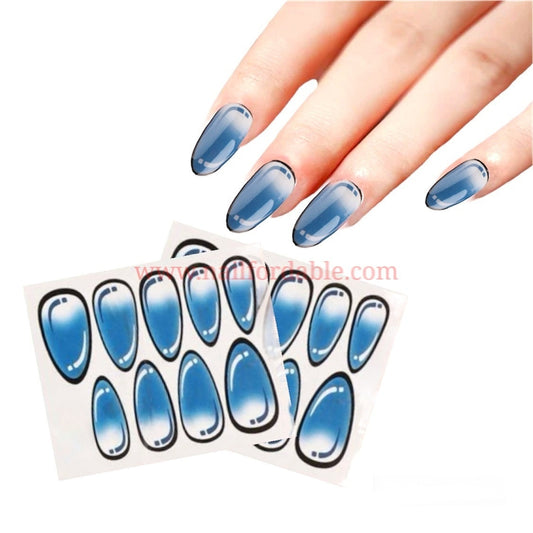 Water drops water decal Nail Wraps | Semi Cured Gel Wraps | Gel Nail Wraps |Nail Polish | Nail Stickers