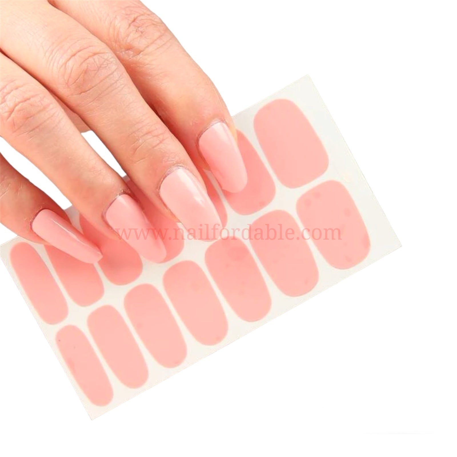 Pink solid Nail Wraps | Semi Cured Gel Wraps | Gel Nail Wraps |Nail Polish | Nail Stickers