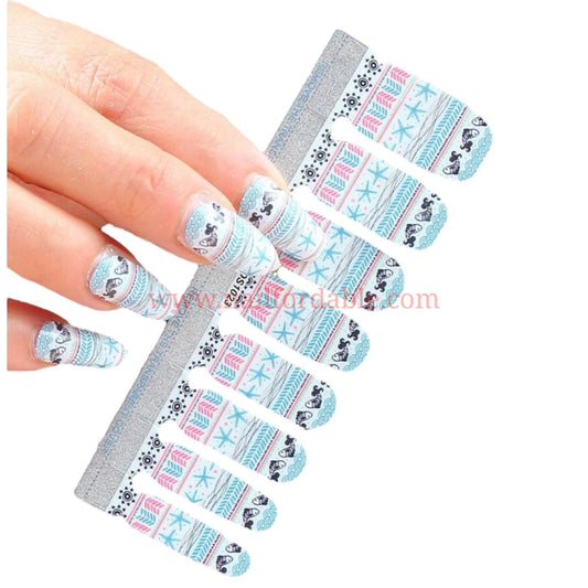 Beach Vacation | Nail Wraps | Nail Stickers | Nail Strips | Gel Nails | Nail Polish Wraps - Nailfordable