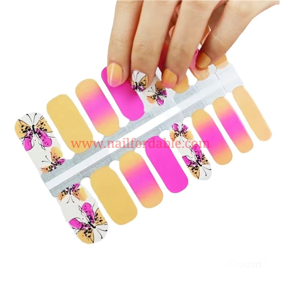 Butterflies of Spring Nail Wraps | Semi Cured Gel Wraps | Gel Nail Wraps |Nail Polish | Nail Stickers