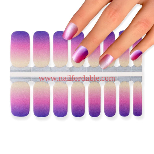 Luster sunset Nail Wraps | Semi Cured Gel Wraps | Gel Nail Wraps |Nail Polish | Nail Stickers