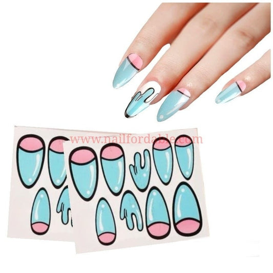 Glacials water decal Nail Wraps | Semi Cured Gel Wraps | Gel Nail Wraps |Nail Polish | Nail Stickers