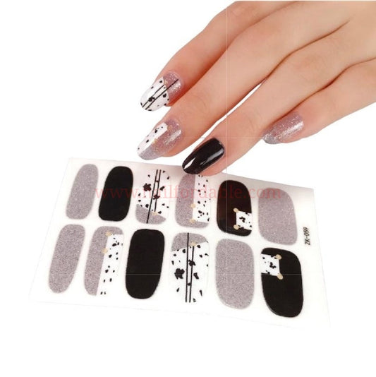 Cow spots Nail Wraps | Semi Cured Gel Wraps | Gel Nail Wraps |Nail Polish | Nail Stickers