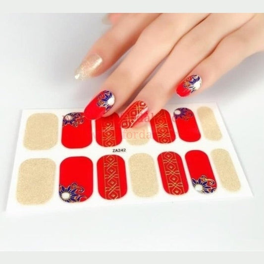 Flower of the Dragon Nail Wraps | Semi Cured Gel Wraps | Gel Nail Wraps |Nail Polish | Nail Stickers