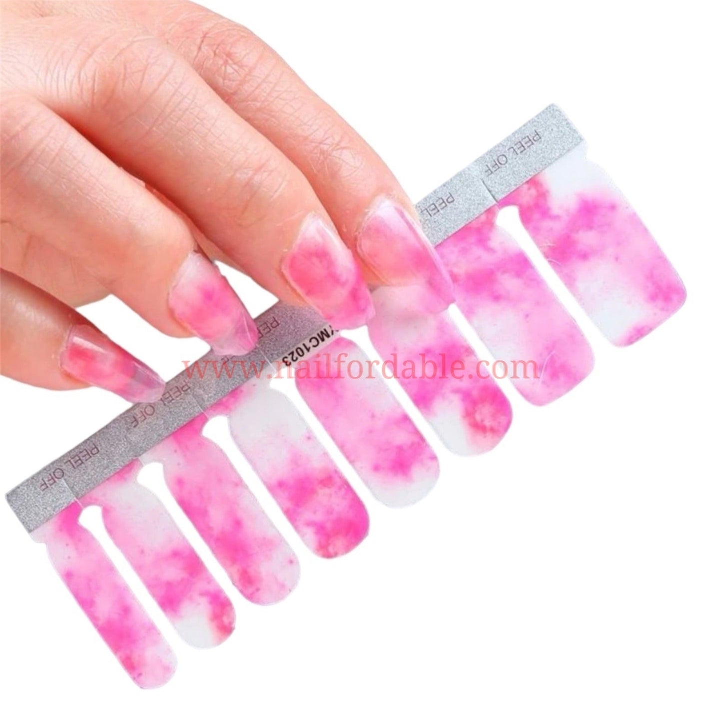 Pink clouds Nail Wraps | Semi Cured Gel Wraps | Gel Nail Wraps |Nail Polish | Nail Stickers