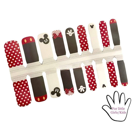 Disney - Minnie & Mickey | Nail Wraps | Nail Stickers | Nail Strips | Gel Nails | Nail Polish Wraps - Nailfordable