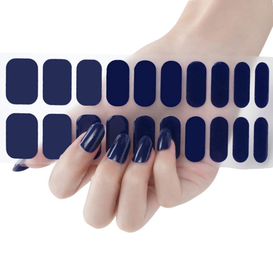 Dark Blue - Semi-Cured Gel Wraps UV | Nail Wraps | Nail Stickers | Nail Strips | Gel Nails | Nail Polish Wraps - Nailfordable