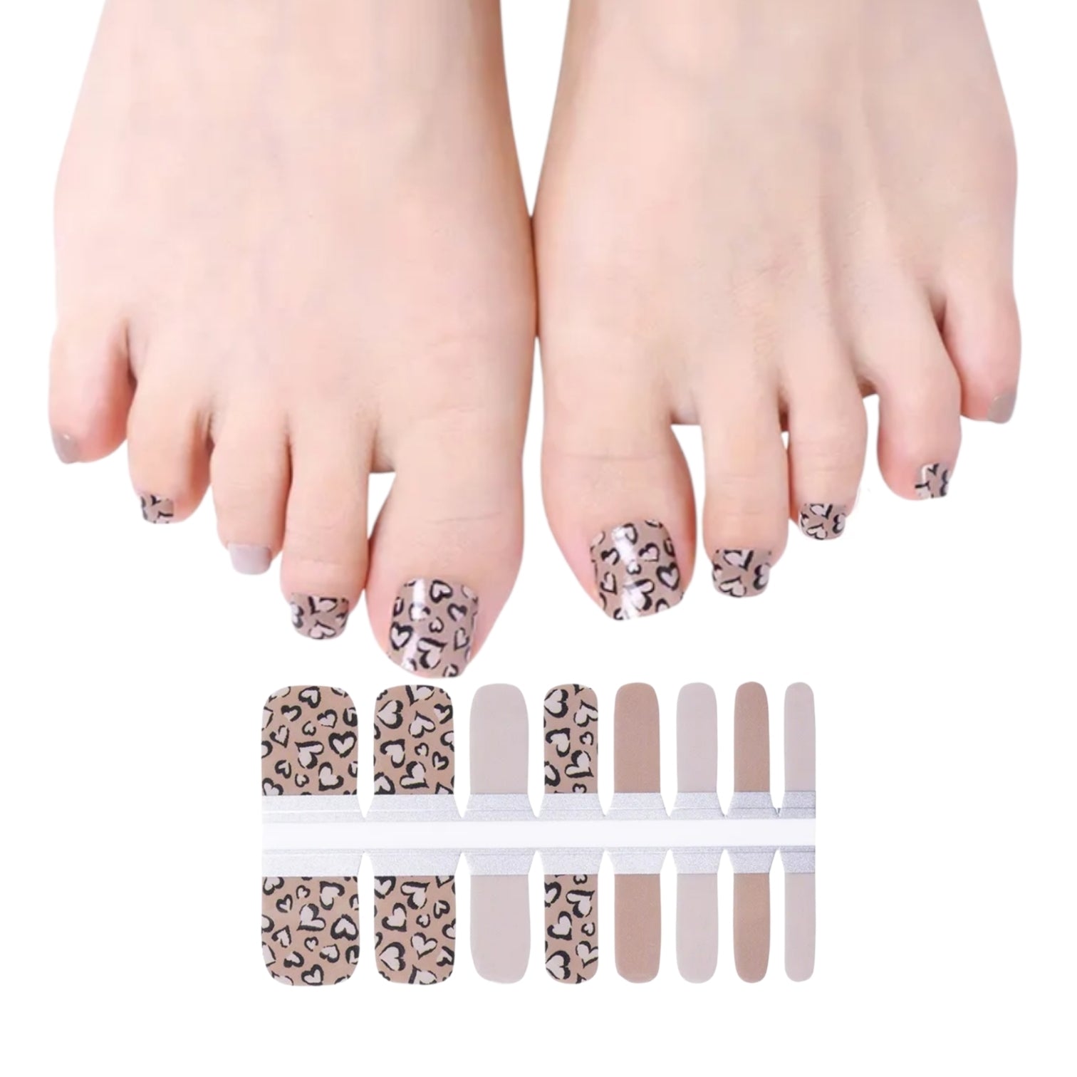 Heart prints | Nail Wraps | Nail Stickers | Nail Strips | Gel Nails | Nail Polish Wraps - Nailfordable