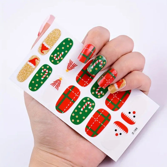 Santa is coming to Town | Nail Wraps | Nail Stickers | Nail Strips | Gel Nails | Nail Polish Wraps - Nailfordable