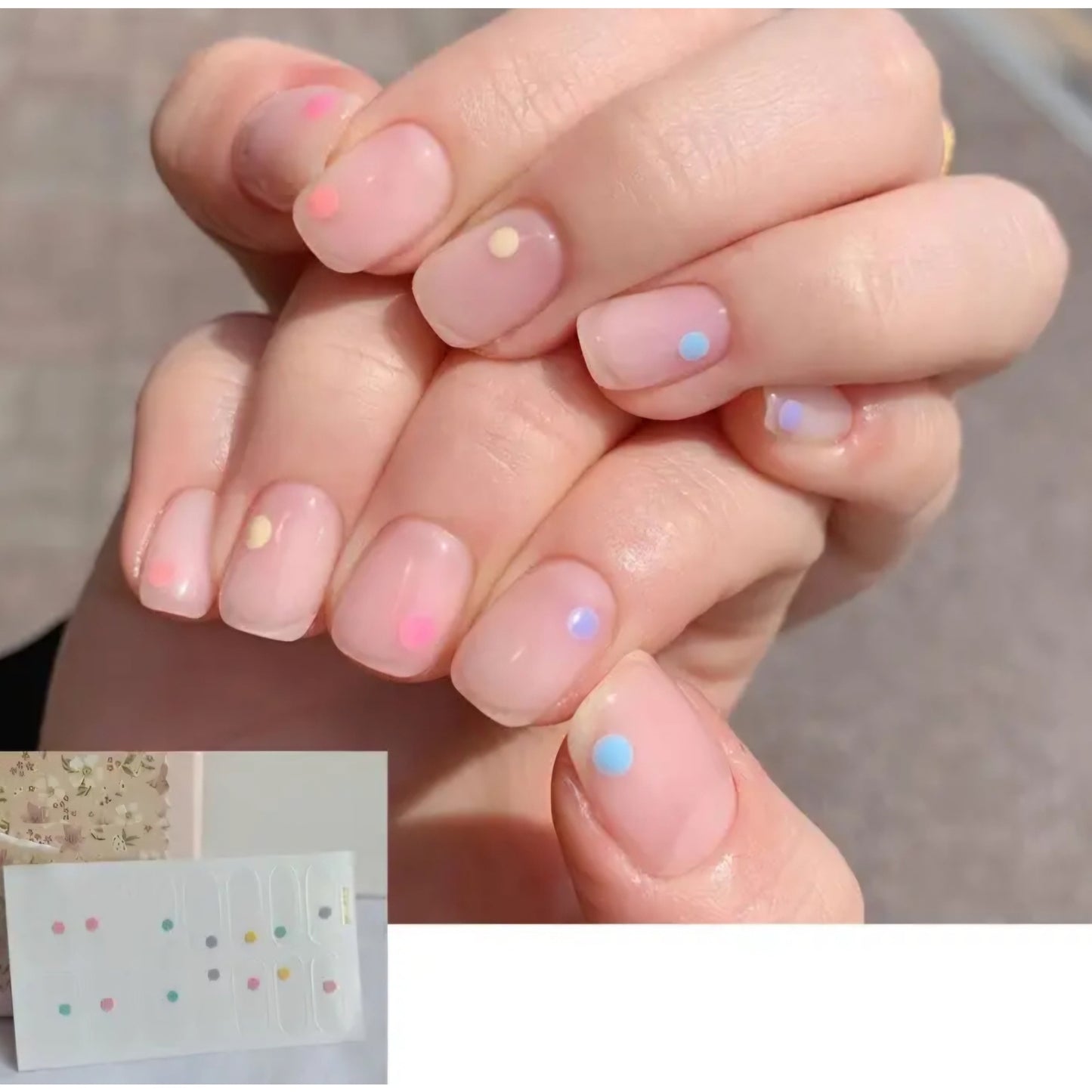 Little dots | Nail Wraps | Nail Stickers | Nail Strips | Gel Nails | Nail Polish Wraps - Nailfordable