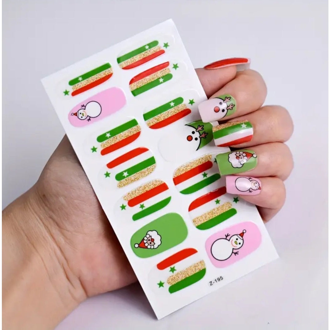 Feliz navidad | Nail Wraps | Nail Stickers | Nail Strips | Gel Nails | Nail Polish Wraps - Nailfordable