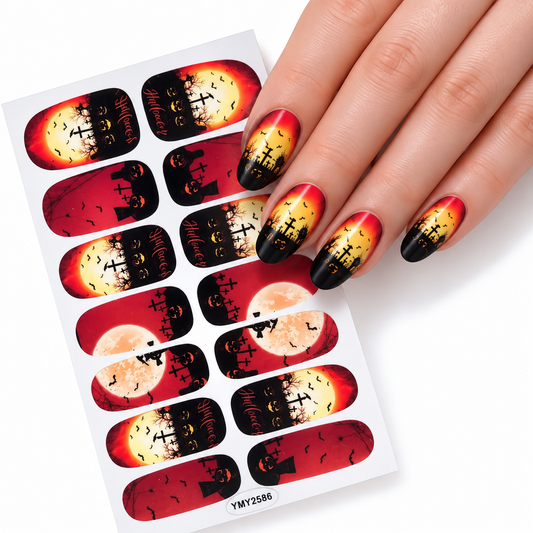 Wicked cementery | Nail Wraps | Nail Stickers | Nail Strips | Gel Nails | Nail Polish Wraps - Nailfordable