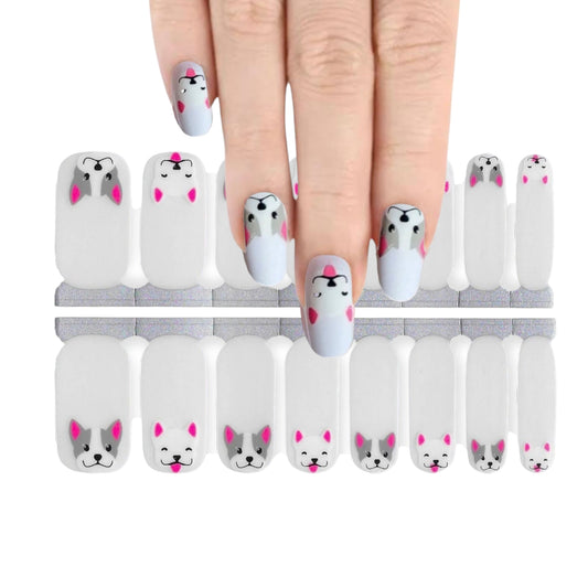 Doggies transparent overlay | Nail Wraps | Nail Stickers | Nail Strips | Gel Nails | Nail Polish Wraps - Nailfordable