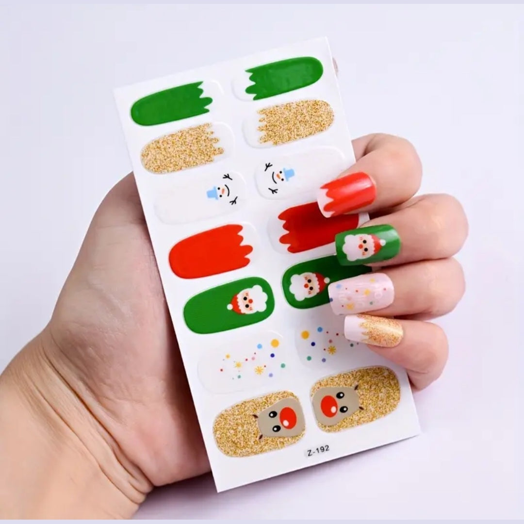 Sparkling Christmas | Nail Wraps | Nail Stickers | Nail Strips | Gel Nails | Nail Polish Wraps - Nailfordable