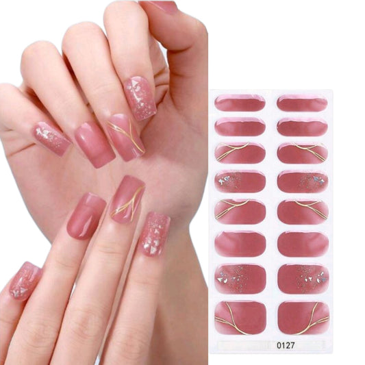 Windy - Semi-Cured Gel Wraps UV | Nail Wraps | Nail Stickers | Nail Strips | Gel Nails | Nail Polish Wraps - Nailfordable