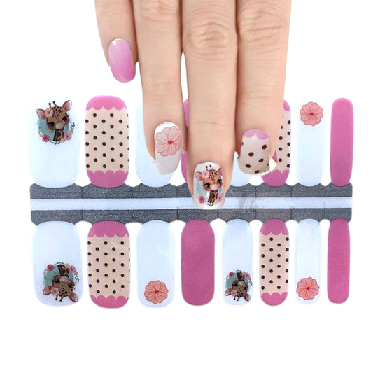 Baby Giraffe | Nail Wraps | Nail Stickers | Nail Strips | Gel Nails | Nail Polish Wraps - Nailfordable
