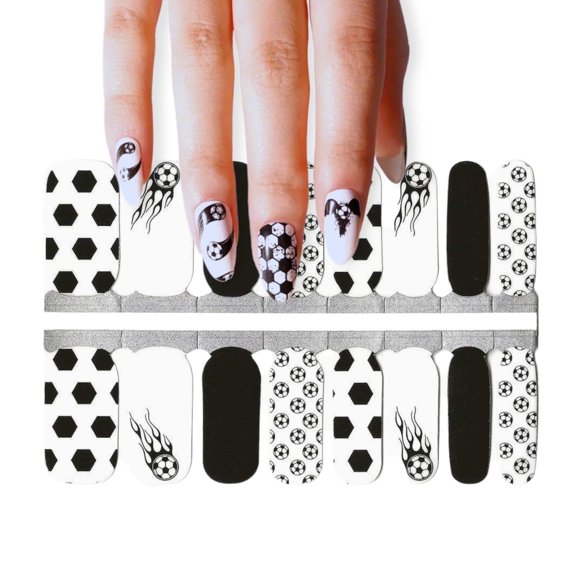 Soccer league | Nail Wraps | Nail Stickers | Nail Strips | Gel Nails | Nail Polish Wraps - Nailfordable