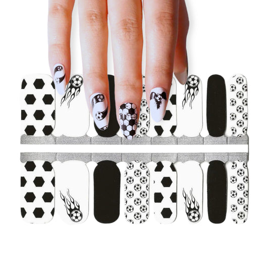 Soccer league | Nail Wraps | Nail Stickers | Nail Strips | Gel Nails | Nail Polish Wraps - Nailfordable
