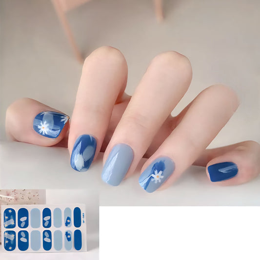 Flower Art | Nail Wraps | Nail Stickers | Nail Strips | Gel Nails | Nail Polish Wraps - Nailfordable