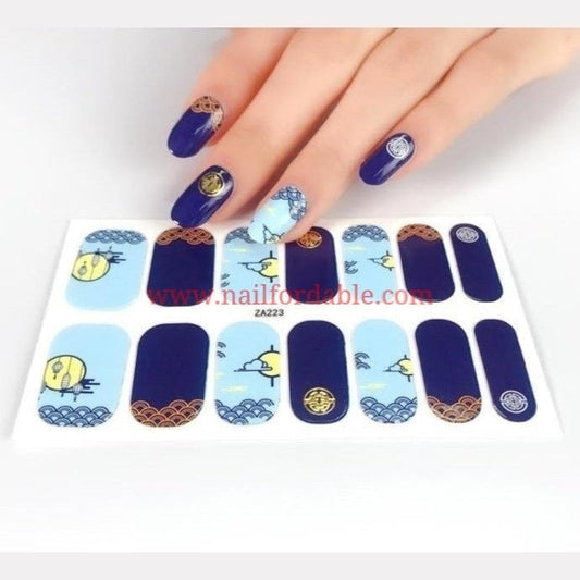 Oriental sunset | Nail Wraps | Nail Stickers | Nail Strips | Gel Nails | Nail Polish Wraps - Nailfordable