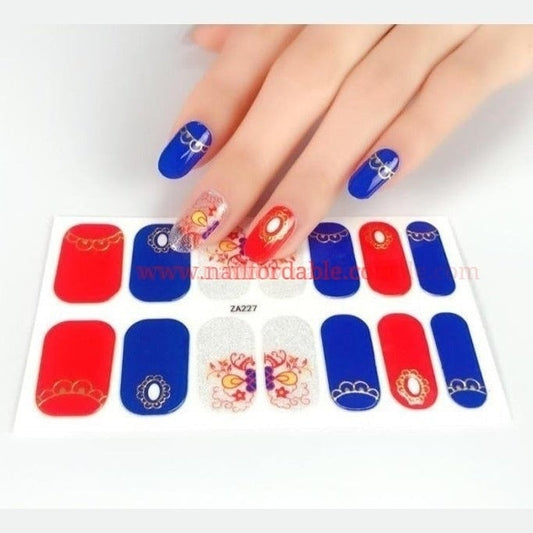 Queen's Jewelry | Nail Wraps | Nail Stickers | Nail Strips | Gel Nails | Nail Polish Wraps - Nailfordable
