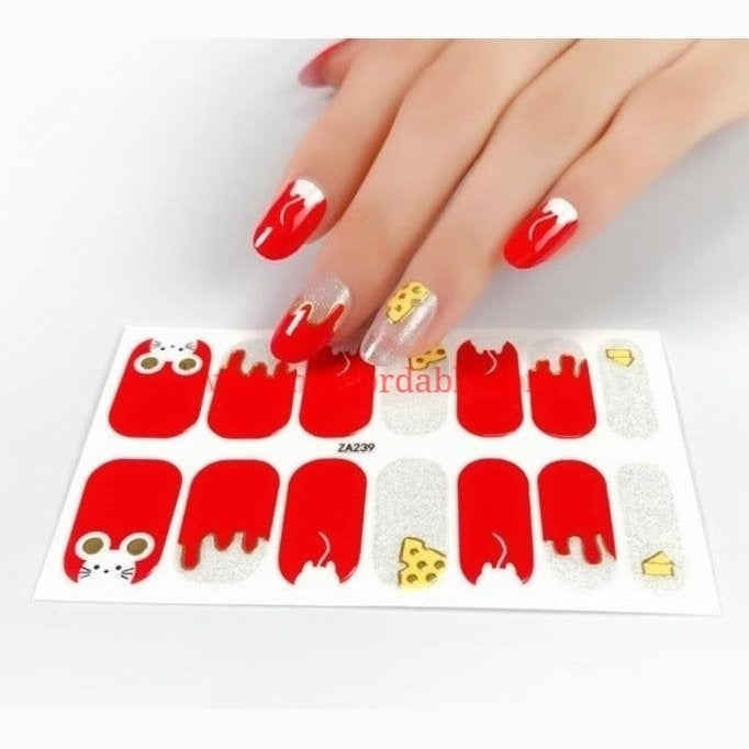 Little mouse Nail Wraps | Semi Cured Gel Wraps | Gel Nail Wraps |Nail Polish | Nail Stickers