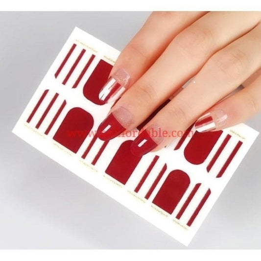 Vertical lines Nail Wraps | Semi Cured Gel Wraps | Gel Nail Wraps |Nail Polish | Nail Stickers