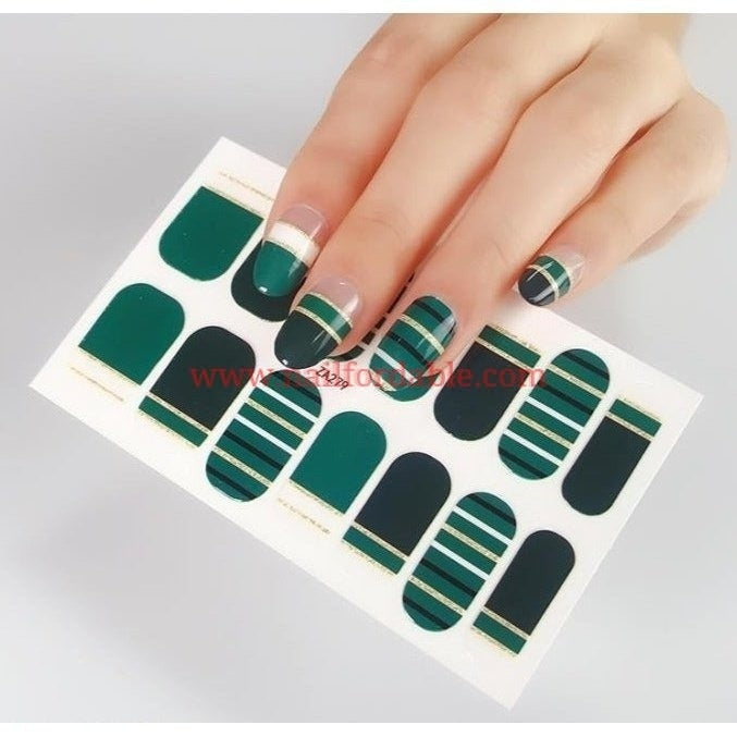 Tips and stripes Nail Wraps | Semi Cured Gel Wraps | Gel Nail Wraps |Nail Polish | Nail Stickers