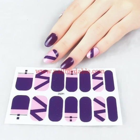 Back n' forth | Nail Wraps | Nail Stickers | Nail Strips | Gel Nails | Nail Polish Wraps - Nailfordable